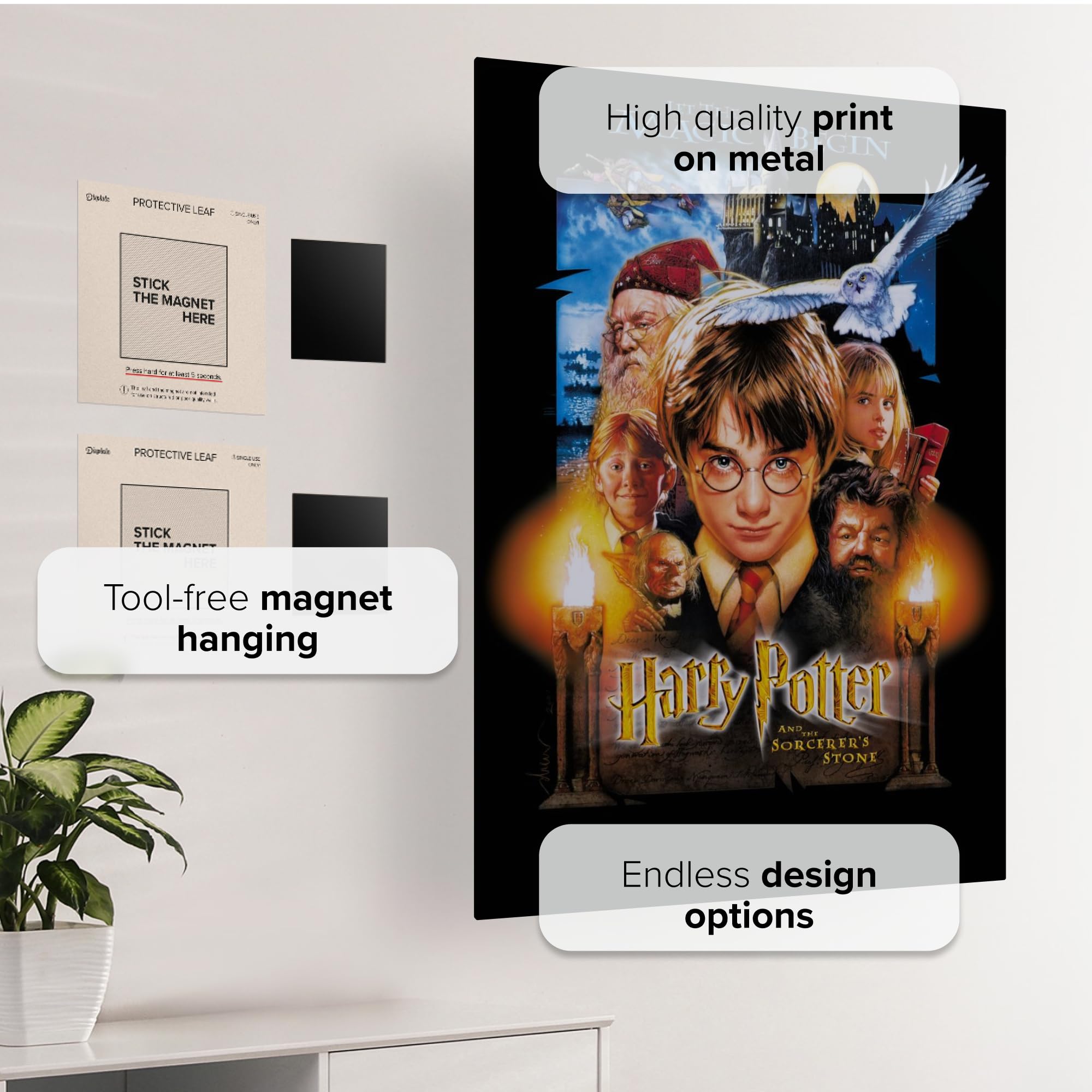 Amazon.com: Displate Metal Poster Harry Potter - Wizarding